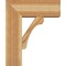 Ekena Millwork Legacy Block Rough Sawn Bracket w/ Offset Brace, Western Red Cedar, 8"W x 20"D x 24"H BKT0806X20X24LEC05RWR - alternate 4